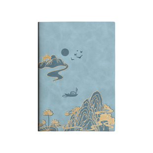 国潮笔记本定制可印logo刻字企业年会伴手礼学校礼品礼盒套装笔记本本子小学生专用记事本日记本成人高颜值