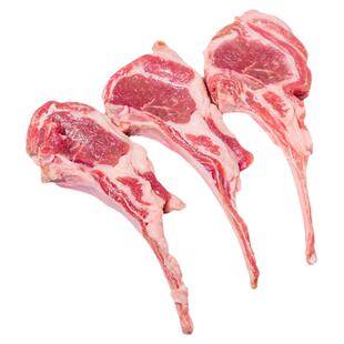 清真原切法式羊排内蒙古草原羊肉新鲜冷冻羊排肋烧烤小切战斧羊排