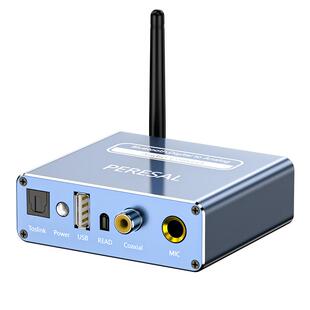 皮乐仕 光纤同轴数字音频转模拟3.5红白莲花音箱功放转换器蓝牙5.0无线音乐接收器U盘播放卡拉OK麦克风带遥控