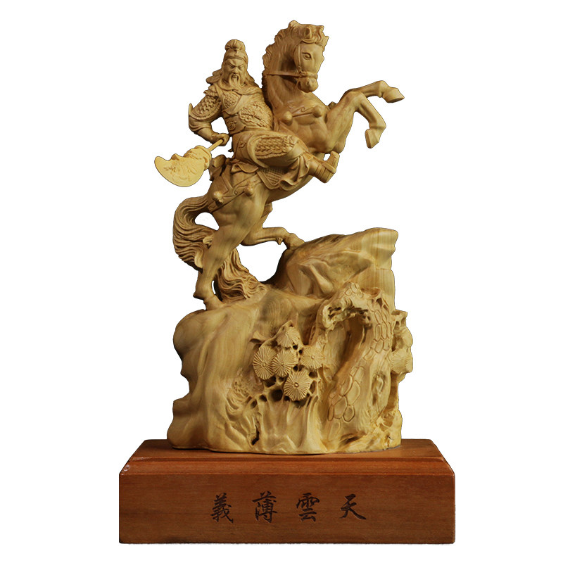 居舍小叶黄杨木关公义薄云天