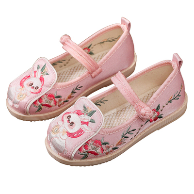 汉服鞋女童古风老北京布鞋绣花鞋