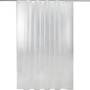 浴室浴帘套装免打孔防水防霉布帘加厚卫生间隔断帘子挂帘高档EVA