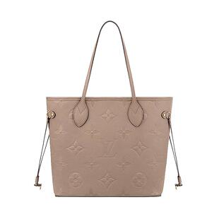 Louis Vuitton/路易威登 NEVERFULL系列牛皮单肩手提包斑鸠皮革