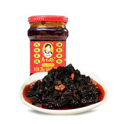 老干妈风味豆豉油辣椒280g贵州风味瓶装香辣酱拌饭拌面调味辣椒酱