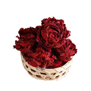 云南冻干食用玫瑰花茶墨红玫瑰花冠花瓣泡茶干花20g/100g瓶装可选