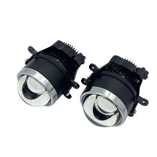 55W超白黄光矩阵LED雾灯双光透镜无损安装汽车远近光一体超亮聚光