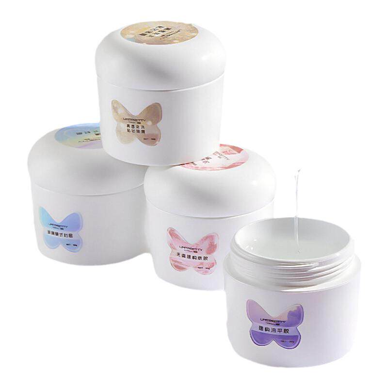 大容量建构封层功能无痛延长胶美甲店专用加固流平指甲油胶粘钻胶