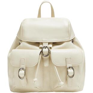 百思图2025夏季新款商场同款双肩背包时尚休闲女包TY033BX5