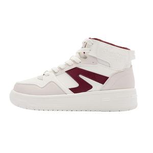 乔丹高帮板鞋加绒棉鞋冬季新款增高防滑运动鞋女鞋加厚保暖雪地靴