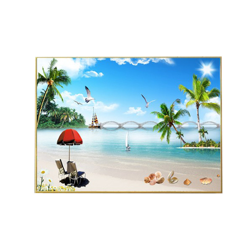 栗梦卧室壁画现代风景海景画单幅