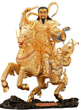 纯铜九天应元雷声普化天尊摆件