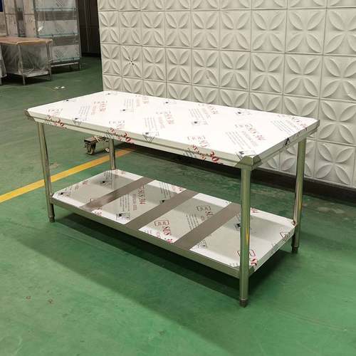 商用案板长方形不锈钢推拉门工作台单通双通操作台饭店厨房储物台