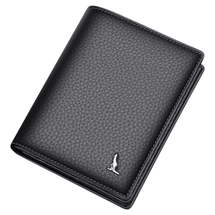 袋鼠男士钱包2025新款加厚加围大容量皮夹竖款真皮头层牛皮钱夹潮