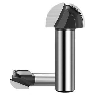 蓝胜木工圆底刀铣刀硬木板免漆板开槽刀具修边雕刻机铣刀头半圆刀