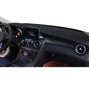 汽车麂皮绒仪表台避光垫改装内饰遮光遮阳防晒垫防滑仪表盘中控垫