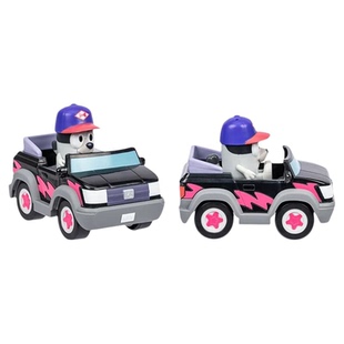 Bluey布鲁伊迷你车小汽车消防车敞篷车模型玩具仿真车儿童礼物
