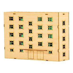 沙盘房子模型10号小楼房手工diy制作城市配景办公楼成品房屋摆件