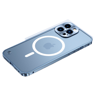 金属边框镜头全包苹果磁吸壳