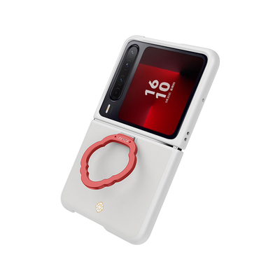 UDEMOS·决色适用华为PuraX手机壳新款折叠屏皮质指环支架保护套高级时尚感女全包防摔pura x典藏版散热外壳