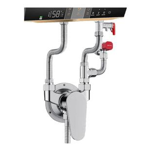 电热水器淋浴花洒套装家用浴室明装全铜混水阀简易洗澡水龙头喷头