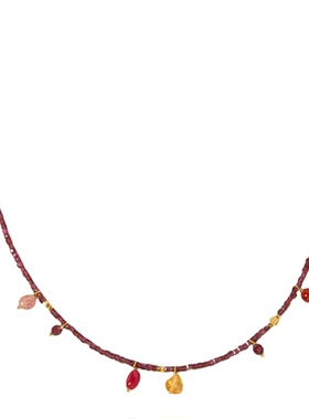 【新品】Wens石来运转美拉德彩宝毛衣链叠戴女新年圣诞生日礼物