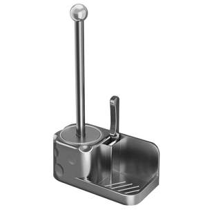 马桶刷壁挂式置物架家用无死角厕所卫生间免打孔清洁马桶刷子神器