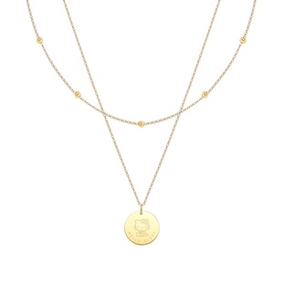 清仓潮色绘X三丽鸥HelloKitty凯蒂猫叠戴项链高级感小众设计首饰