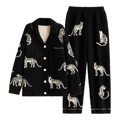 【商场同款】悦内女士半边绒睡衣