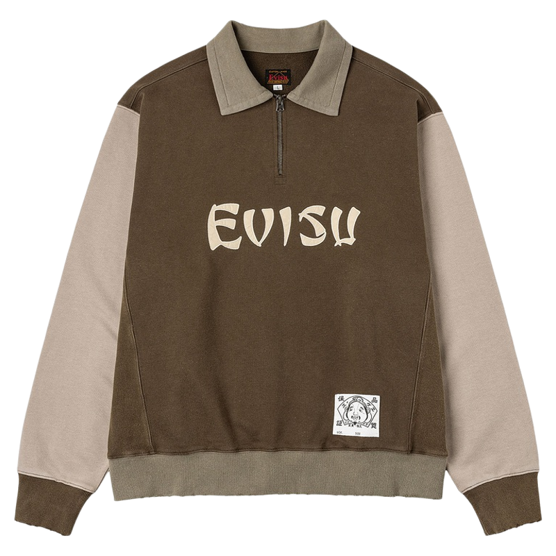 EVISU男士商标贴布卫衣