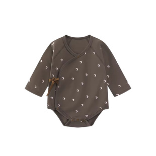 童贝初婴儿包屁衣纯棉长袖春季款新生男女宝宝三角哈衣睡爬服春装