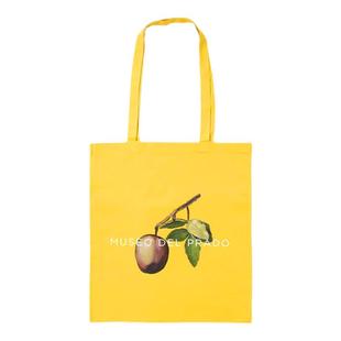 【正品现货】西班牙Prado普拉多博物馆帆布包袋 黄色苹果薄款纯棉