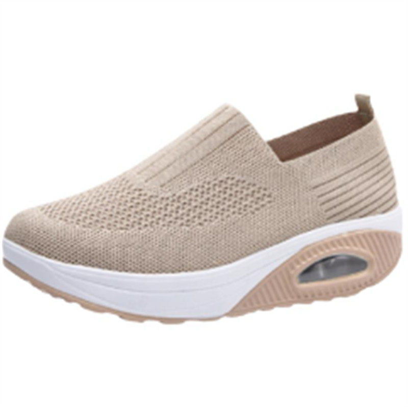 春秋老北京布鞋女厚底摇摇鞋透气