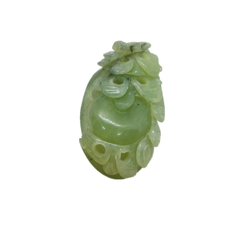 天然玉石岫玉岫岩玉手把件葫芦