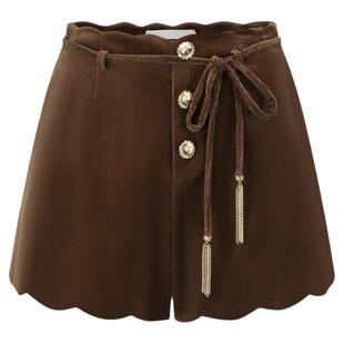 【杜若溪 罗予彤同款】ORA GENESIS2025年冬季新品丝绒刺绣短裤