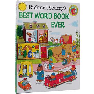 英文原版绘本 Richard Scarry's Best Word Book Ever 理查德斯凯瑞 词汇书单词学习书 Richard Scarry