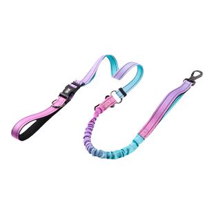 纤宠狗狗防爆冲牵引绳宠物遛狗绳金毛拉布拉多大型犬斜挎弹力绳