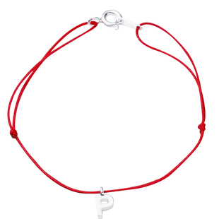 纯银字母手绳女韩国ins风本命年红绳情侣手链小众设计感叠戴手饰