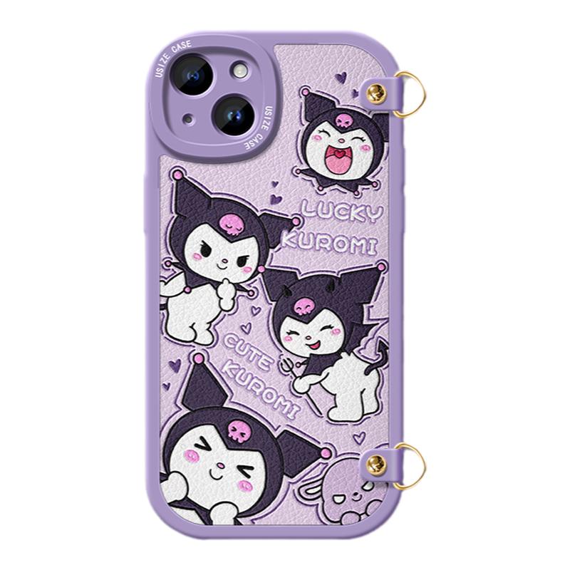 适用苹果14手机壳斜挎iphone13挂绳12可背跨11pro女xsmax防摔xr全包8可爱7挂脖带绳6splus硅胶软保护套美乐蒂