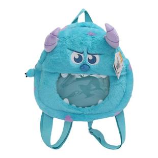 正版迪士尼包毛怪苏利文双肩包可爱大容量大学生上课女包卡通背包