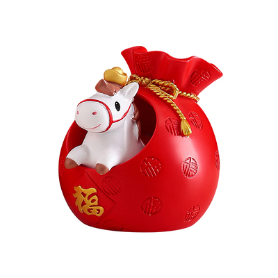 2026马年马上有钱吉祥物装饰摆件