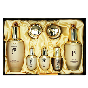 韩国WHOO后天率丹套盒本土专柜版保湿紧致抗皱滋润水乳两三件套装