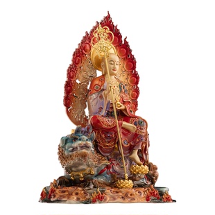 东来紫骑兽地藏王菩萨像佛像铜像圣像观音九华山官方地葬王旗舰店