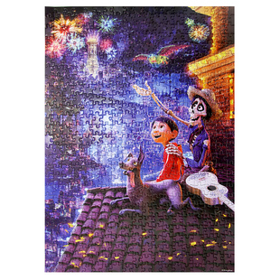 迪士尼寻梦环游记可可500片成人拼图6-8-9-10岁女生益智玩具