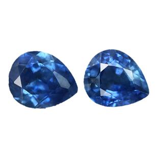 LB3斯里兰卡天然蓝宝石精选配对裸石珠宝18K金镶嵌戒指耳钉手链