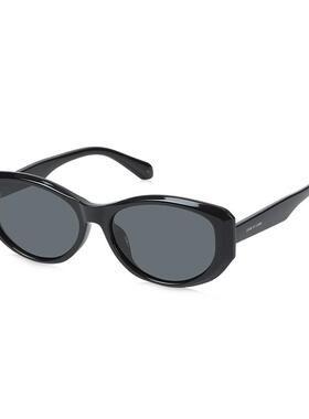 猫眼太阳镜女时尚椭圆框防紫外线