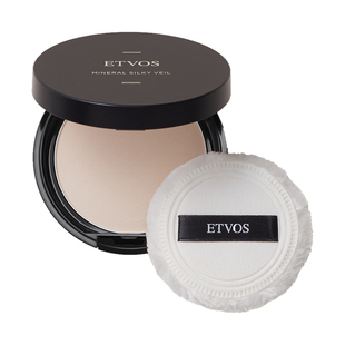 现货!日本ETVOS矿物防晒定妆蜜粉饼持久控油遮瑕免卸妆敏感肌7g