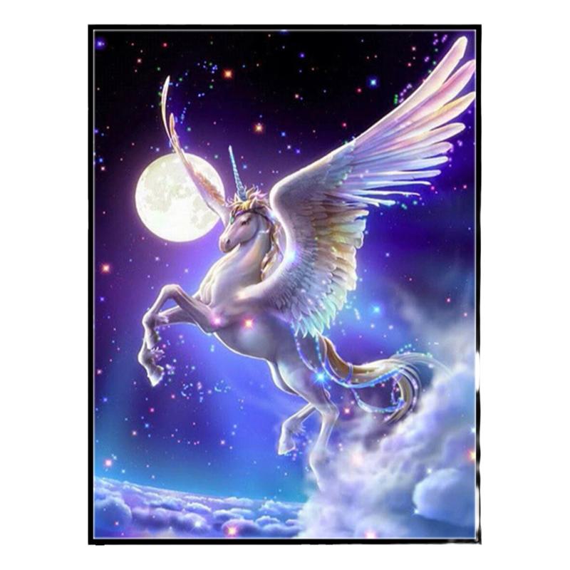 唯美梦幻钻石绣天马独角兽新款