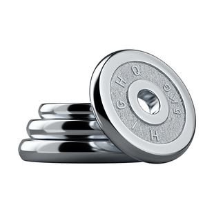 哑铃杠铃片小孔大孔径电镀金属纯铁钢实心配重举重片通用家用健身