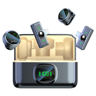 好牧人纽扣无线麦克风夹领式收音麦器手机降噪直播专用录音设备主