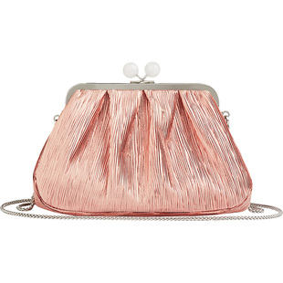LK BENNETT【皇家赛马会】粉色亮片手拎包女晚宴气质可拆卸链条包